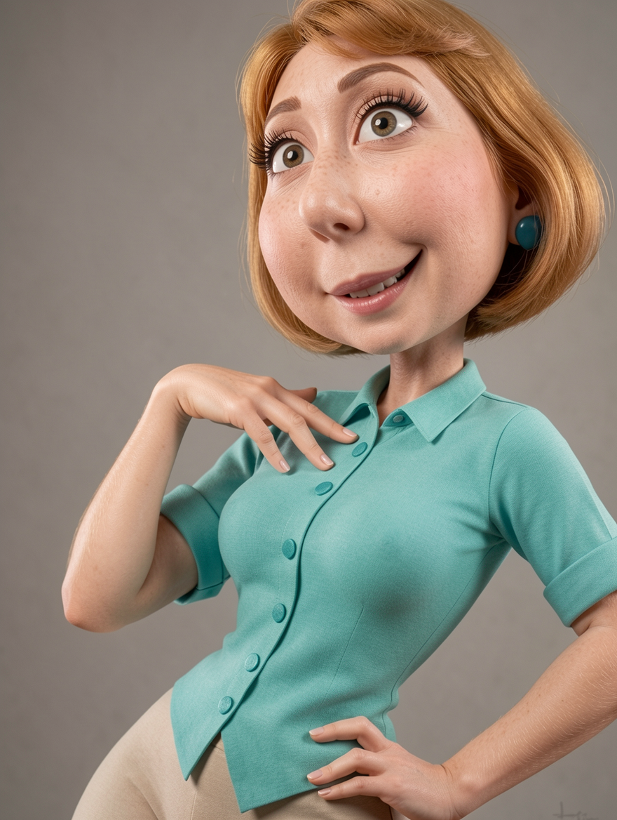 Keep everything as it is same look, same pose,only turn the image into a realistic image